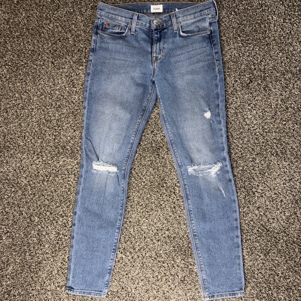 Hudson Krista Super Skinny Ankle Blue Denim Jeans Mid Rise Women Size 28 Mexico